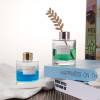 Home Decoration Fragrance Diffuser Bottle Glass with Texture Custom Reed Diffuser