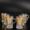 High Quality 130ml Espresso New Decal Glass Teacup Coffee Mugs