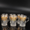 High Quality 130ml Espresso New Decal Glass Teacup Coffee Mugs