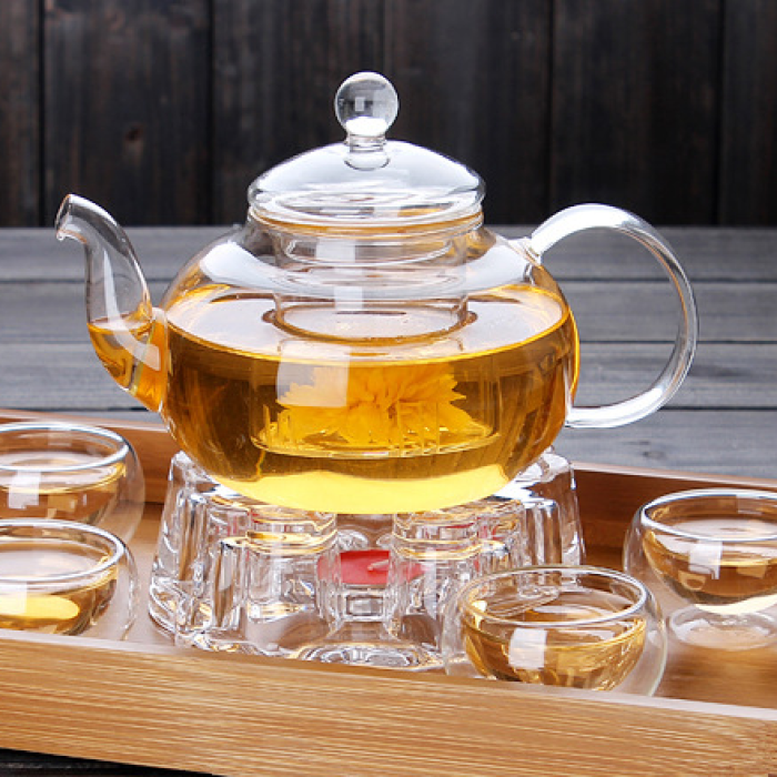 wholesale glass teapot set cup coffee glass cup tea set