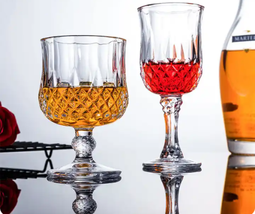 210ml 260ml 325ml 445ml 600ml Commercial Large Capacity Crystal Wine Goblet Glasses