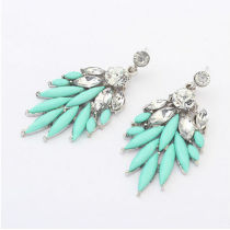 Trendy Women Charms Stud Earrings Crystal Piercing Dangle Jewelry