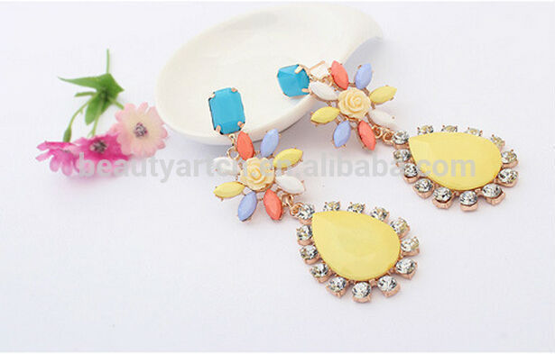 Fashion vintage earrings, sunflower lovely drop earrings for women JH-ER-021