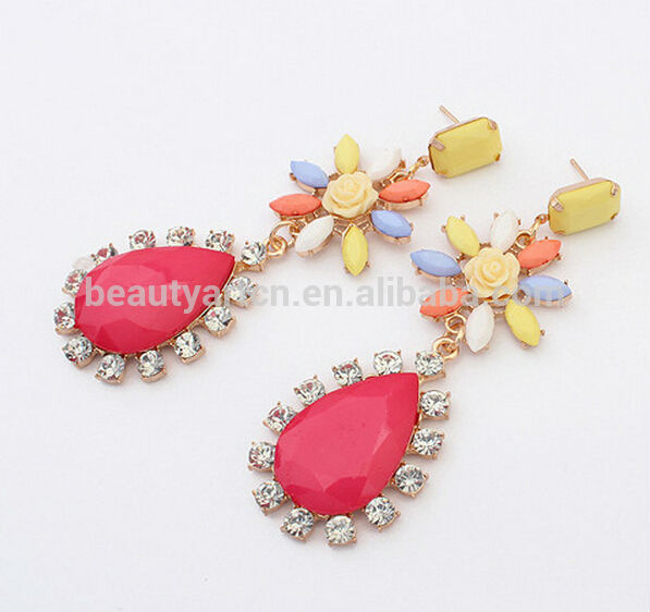 Fashion vintage earrings, sunflower lovely drop earrings for women JH-ER-021