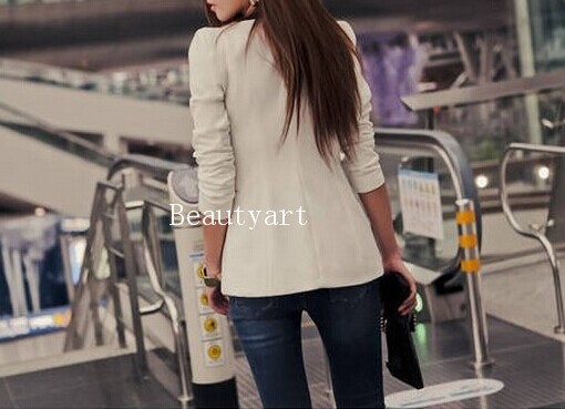 2014 New Fashion Winter Women Slim Blazer Coat Casual Jackets One Button Suit OL Outerwear