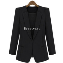 women jacket fashion blazer slim suit outerwear candy color one button coat