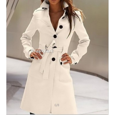 2014 Fashion Slim Female Coat Autumn Winter Hot Women trench Coat