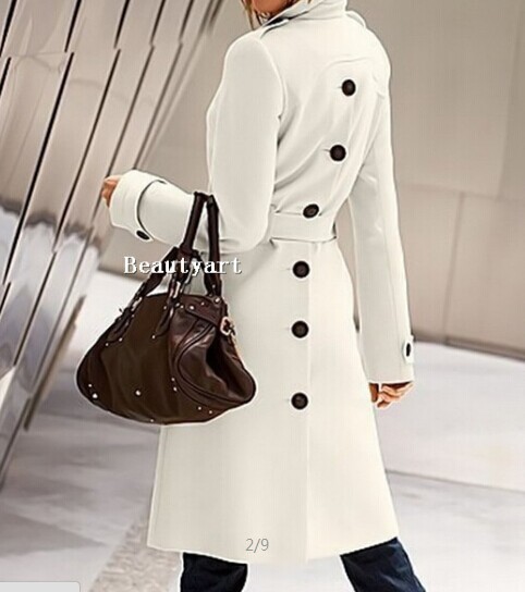 2014 Fashion Slim Female Coat Autumn Winter Hot Women trench Coat
