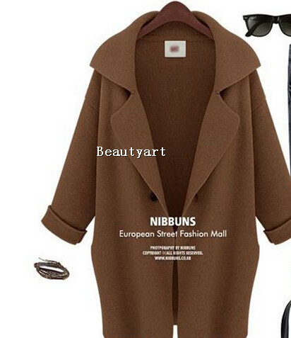 Casacos Femininos Time-limited Rushed Long Knitted Coat Women Fashion Trench Jacket