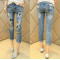 New Cartoon Mickey Mouse Ripped Summer Cute Capris Jeans Trousers jeans