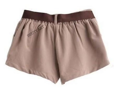 2014 fashion elastic mini solid big bowknot shorts women casual shorts