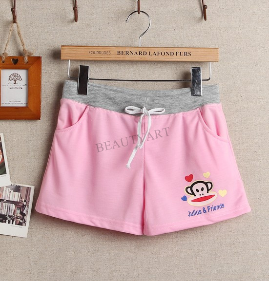 2014 Korean shorts female candy color Elastic Waist Shorts leisure Home Furnishing pants beach pants