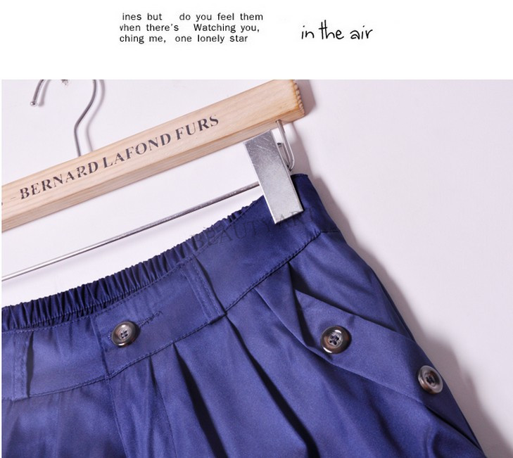 Hot Short Pants Twill Shorts Korean Oversize Beach Shorts For Women Khaki,Blue