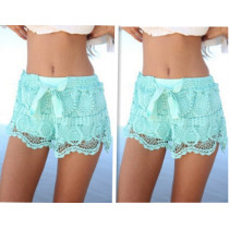 FASHION Milla Crochet Lace Shorts white for women short JH-KZ-043