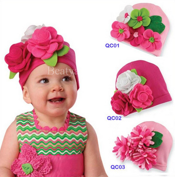 Baby Hat Modeling of flower children's fashion cap JH-HT-009