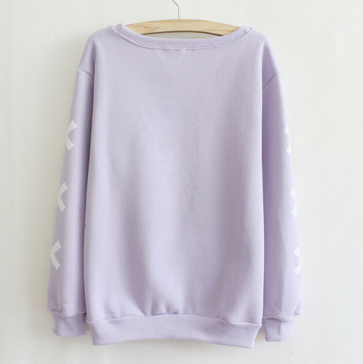 The new Korean xxx t-shirt personality prints fleece hoody women's sweater letter hoody