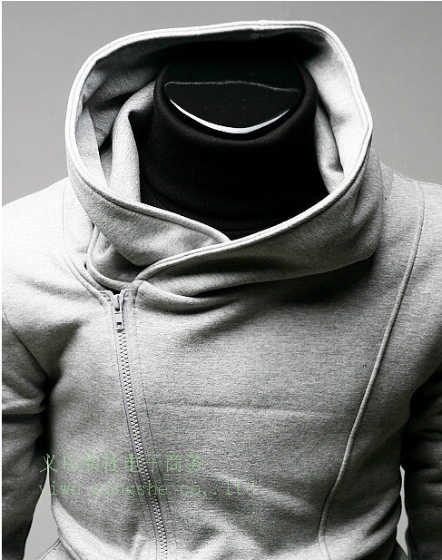 2014 arrival top brand men' s zipper hoody fleece sweater me's outwear