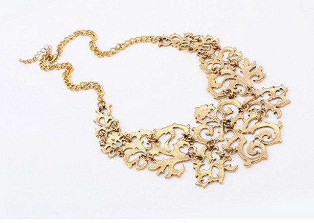 hollow out Flower False Collar Choke Chain Neon Bib Statement Necklace For Women necklacent necklace