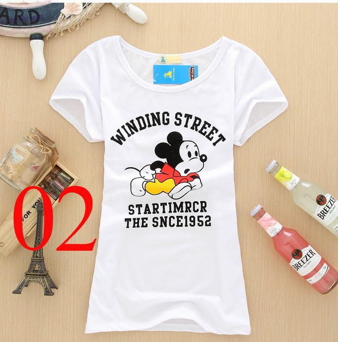 2014 new leisure bottoming shirt women's T-shirt 11 styles free size