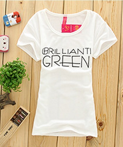 2014 spring summer new women's T-shirt printing T-shirt all-match slim female blouse