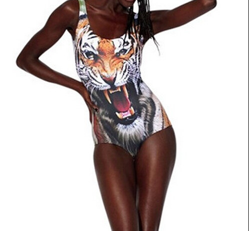 2013 Tiger Swimsuit one piece bikini swimwear Skull Galaxy bathing suits for women
