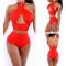 Women Sexy bikini swim suit tube swim wear print star bikinis JH-DR-642