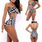 Newest Womens Two Pieces Celebrity Bodycon Mini Dress Ladies star print bikin set sexy beach wear JH-DR-647