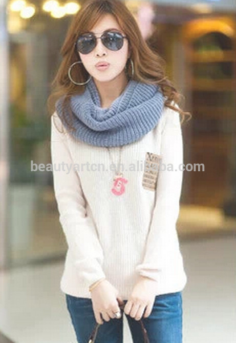 women's fashion wool sweater bottoming pullover Korean yards loose long sweater JH-SW-060