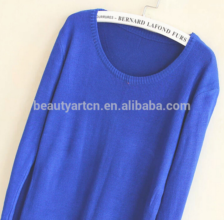 women autumn and winter long thin sweater, round neck pullover,women sweater JH-SW-054
