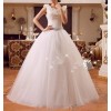 newest women fashion sexy beadings back lace up korean style gown wedding dresses
