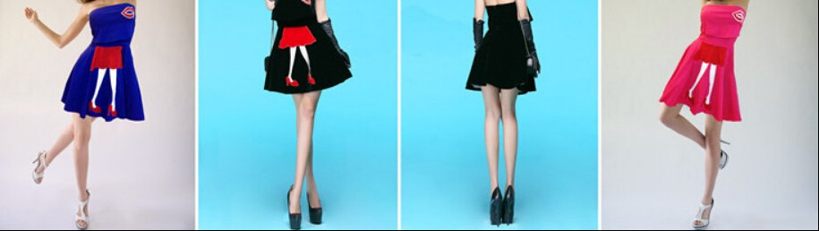2014 European trendy women legs printed dress sexy dress for lady fashion
