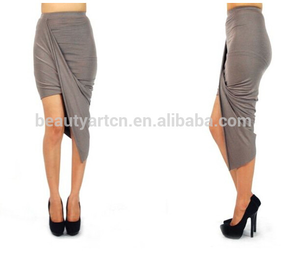 New arrival Irregular fashion low waist skirt 5 colors for women JH-SK-006