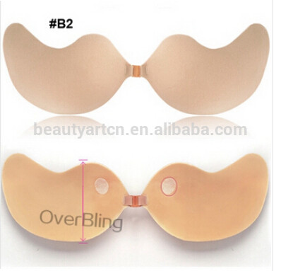 Women Self-Adhesive Push Up Silicone Bust Strapless Invisible Bra Reusable