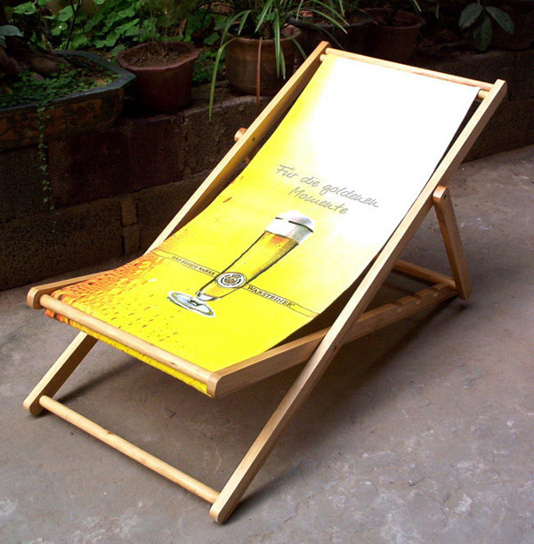 wooden beach chair