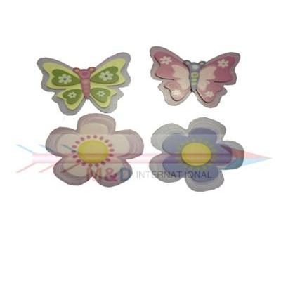 butterfly and flower set