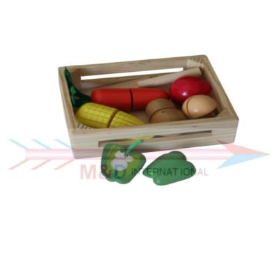 veg with wooden box