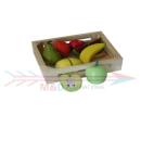 fruits with wooden box