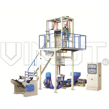 SJ-55 Two color HDPE LDPE plastic film blowing machinery,printing machine,film extruder
