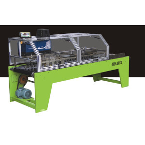 Handbag bottom-gluing machine