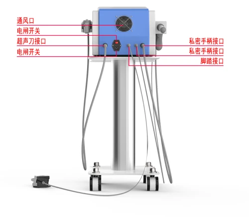 Máquina delgada delgada del cuerpo ultrasónico portátil 2in1 hifu / ajuste facial y vaginal