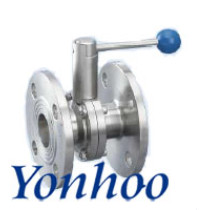 sanitary flanged butterfly valve