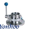 sanitary flanged/threaded butterfly valve
