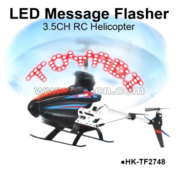 3.5CH LED message rc helicopter