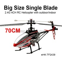 MJX F645 2.4G 4CH big size Single Blade RC Helicopter with outdoor indoor