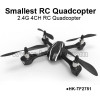 World Smallest 2.4G 4CH quadcopter fpv mini drones parrot drone