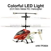 2CH LED Light Metal rc helicopter
