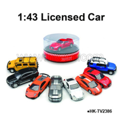 1:43 Licensed RC Car of 8 Different Brands