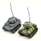 gift Real Life T34&Tiger1 Mini Fighting RC Tanks