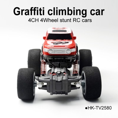 Graffiti climbing radio control cars emulation mini 4 wheel gift for sales
