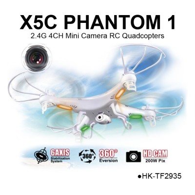 TOYABI new syma X5C phantom 2.4G 4CH RC quadcopter with camera to similar DJI Vision toys for sales